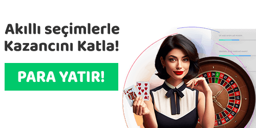 Rulet masası ve kartlar ile para yatırma çağrısı görseli
